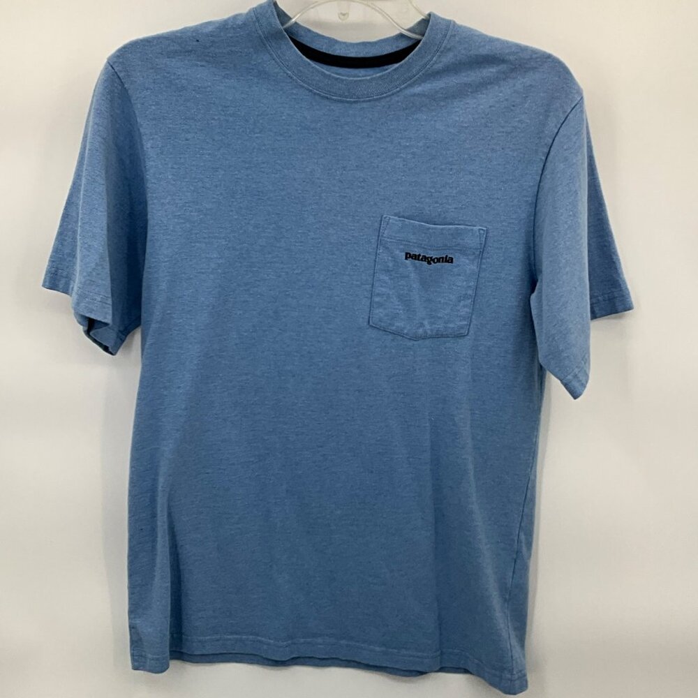 Patagonia Men's XS Responsibili-Tee Shirt Blue Regular‎ Fit